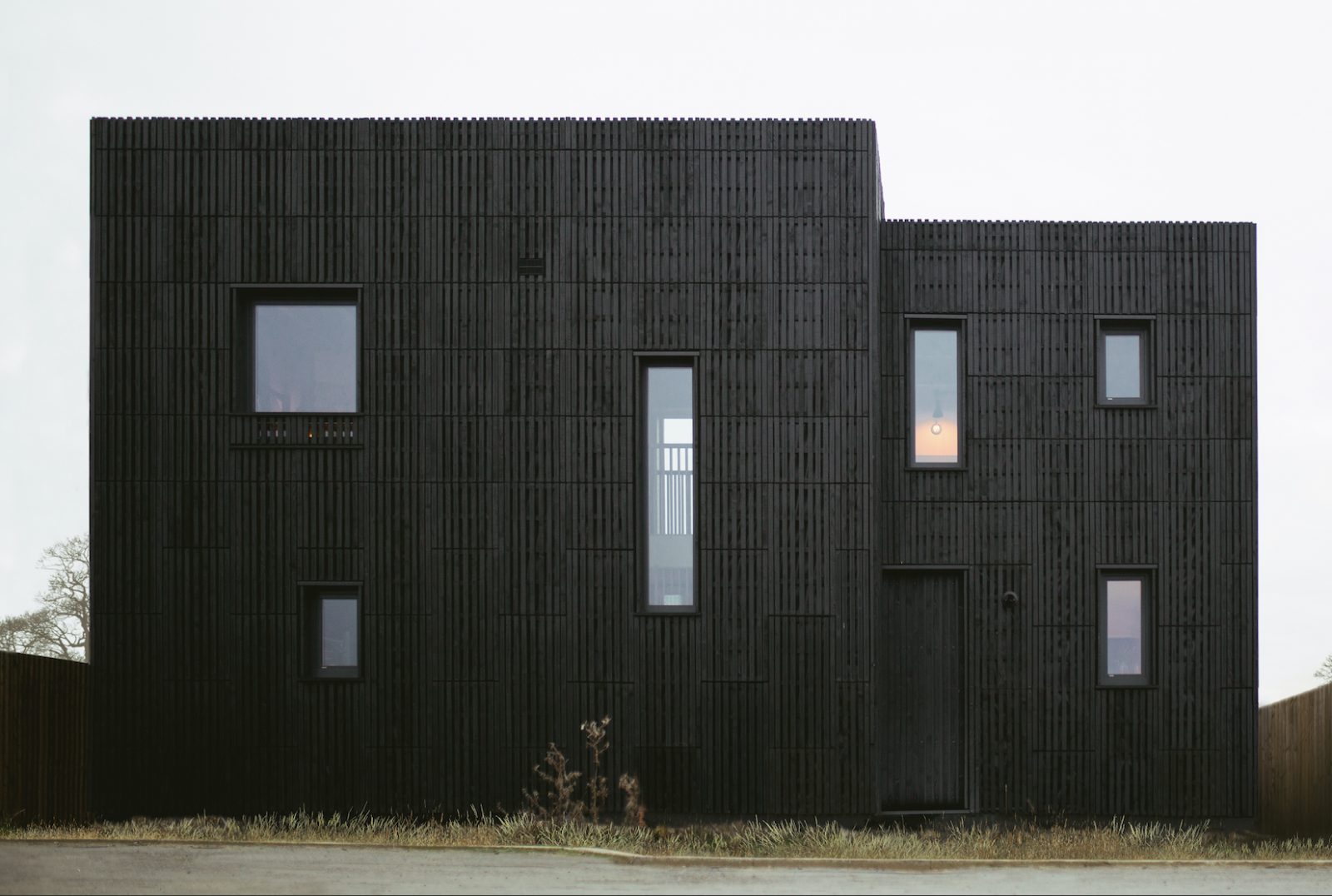 The striking Box House, one of the 10 pioneer homes at Graven Hill