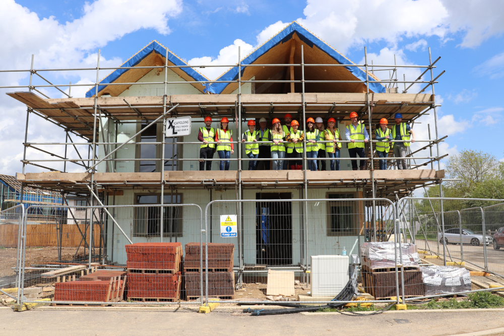 The Build It team on a visit