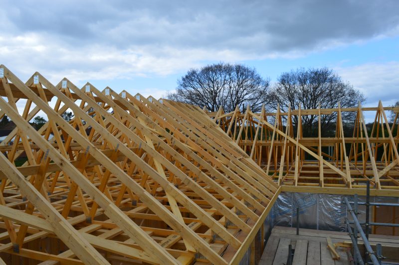 roof trusses on a Potton home