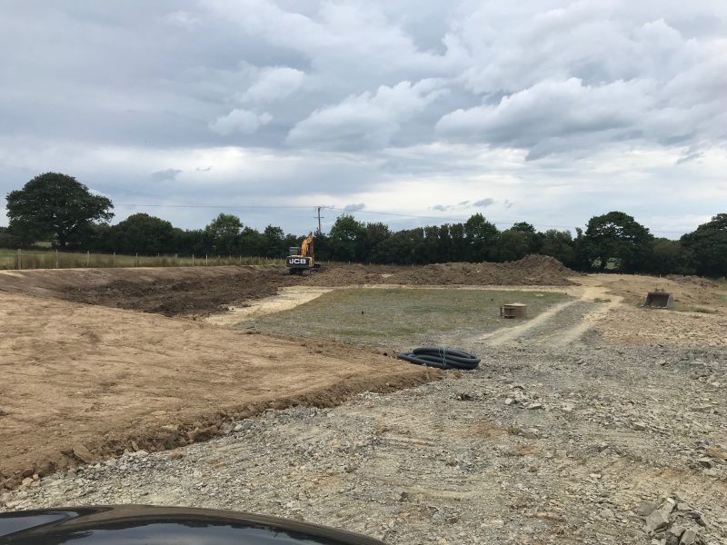 Foundations going in